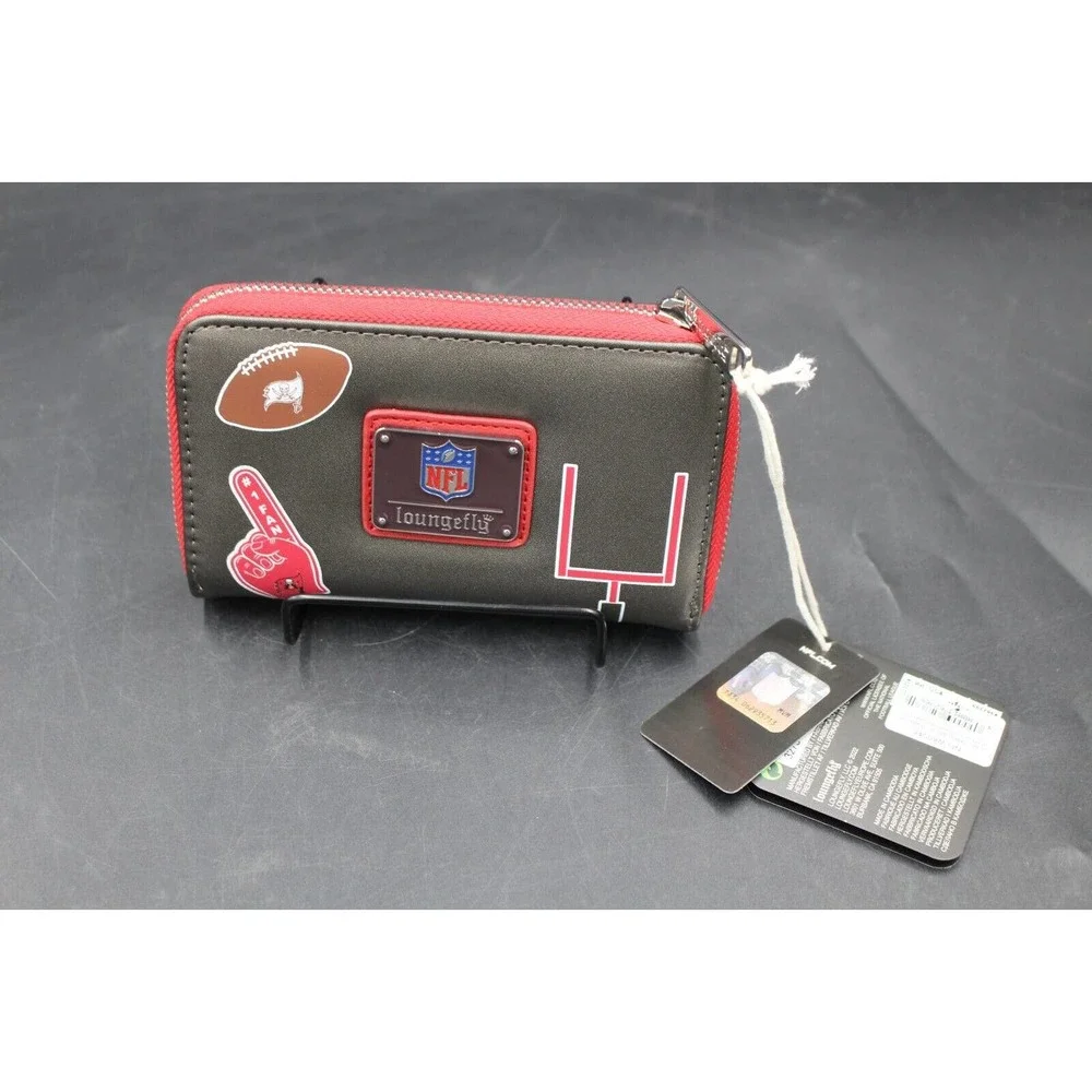 Loungefly NFL Tampa Bay Buccaneers Patches Zip Around Wallet Wallet NWT